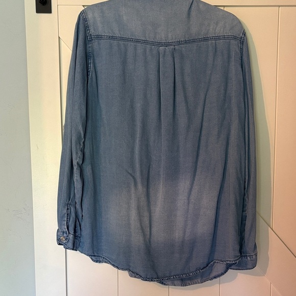 Blue Denim Button Down Shirt - Picture 5 of 6